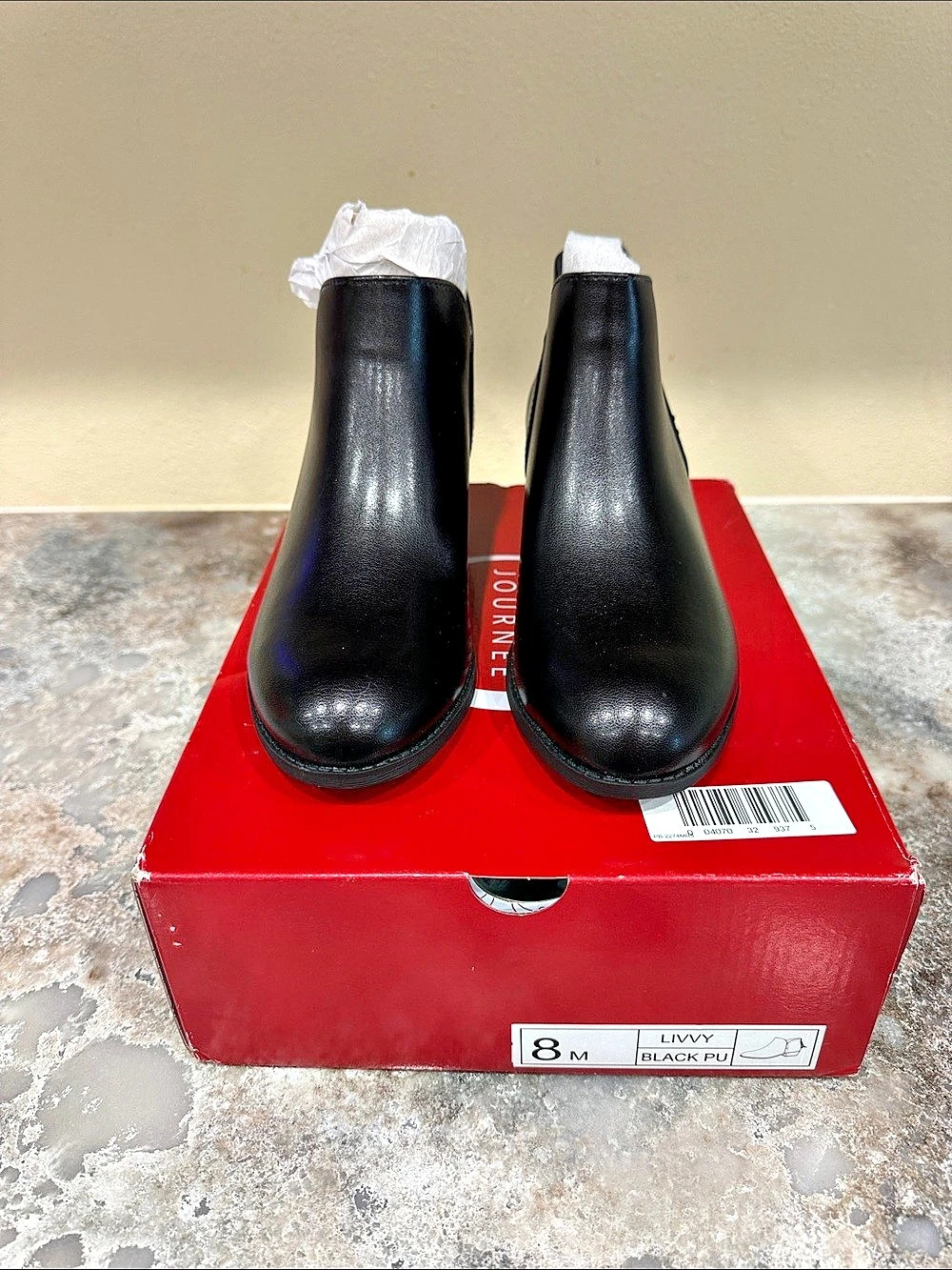 Journee Livvy Black Ankle Boots US 8 M NWT